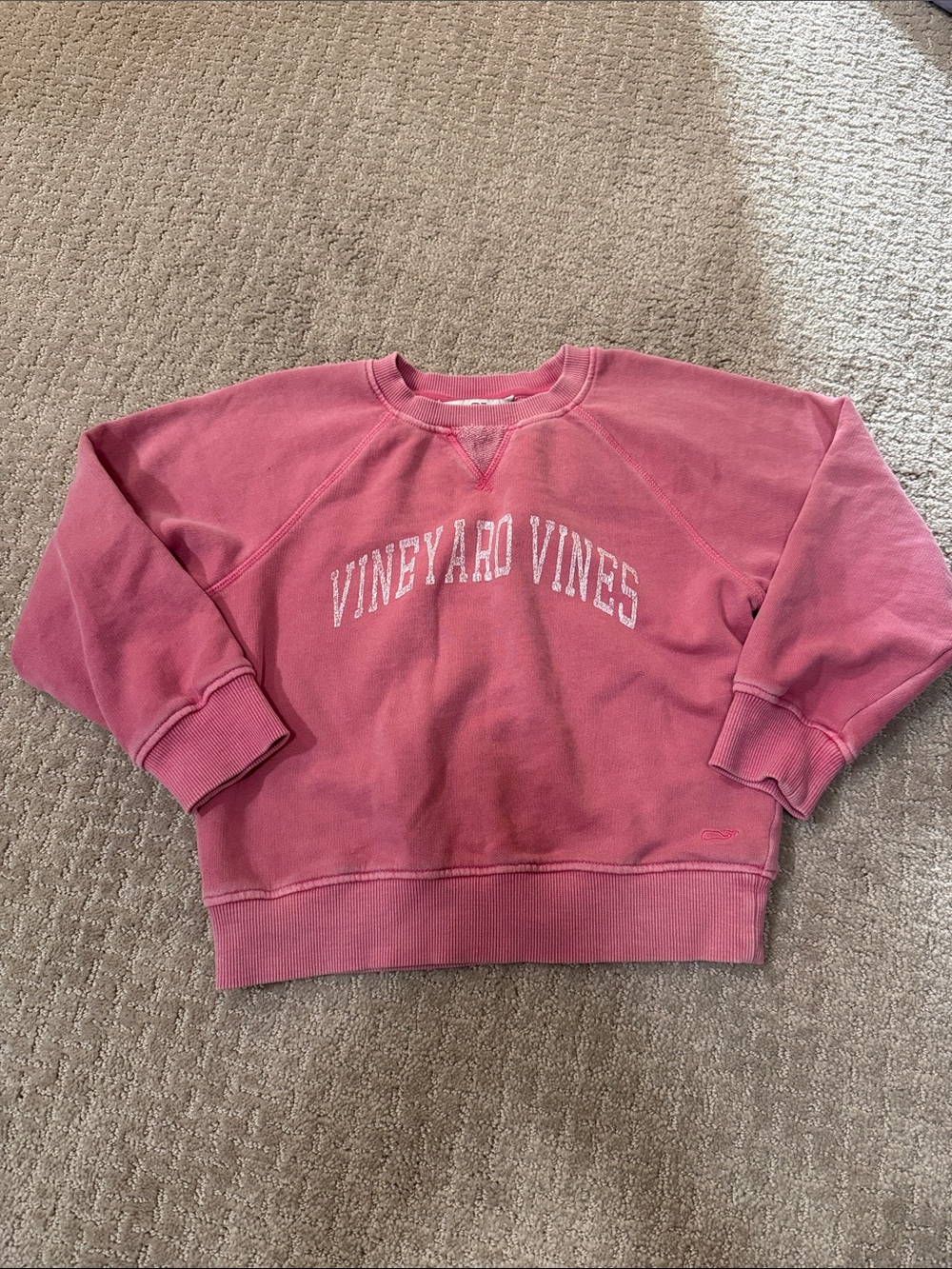 Vineyard Vines Vintage Rose Crewneck Sweatshirt